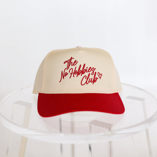 I Love You More Collection - Red/Cream Hat