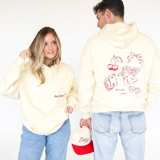 I Love You More Collection - Buttercream Hoodie